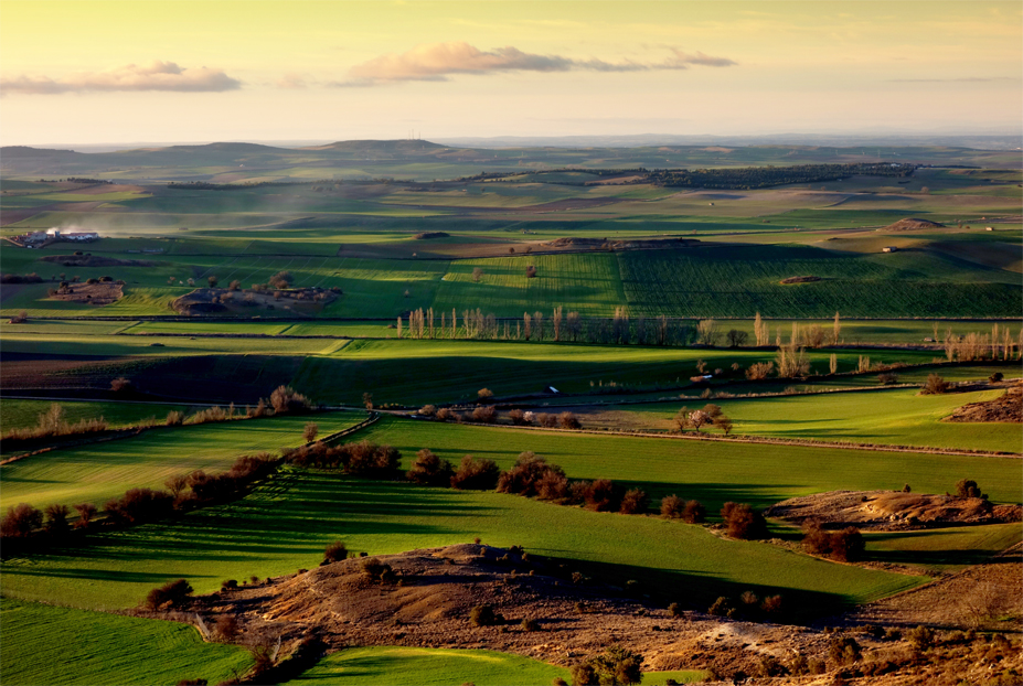 Vista aérea de la Cuenca del Duero